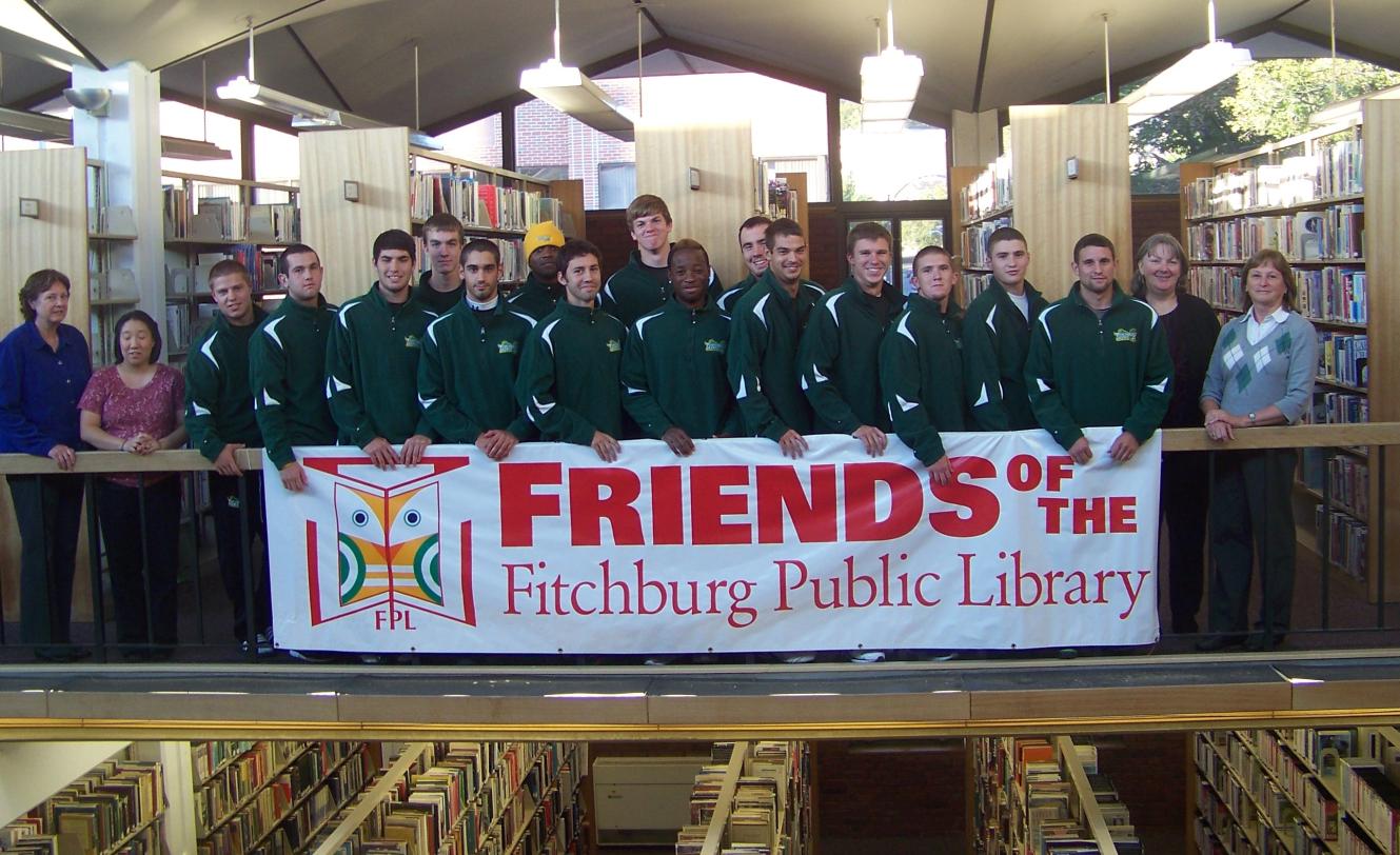 Men’s Soccer Volunteers At Fitchburg Library