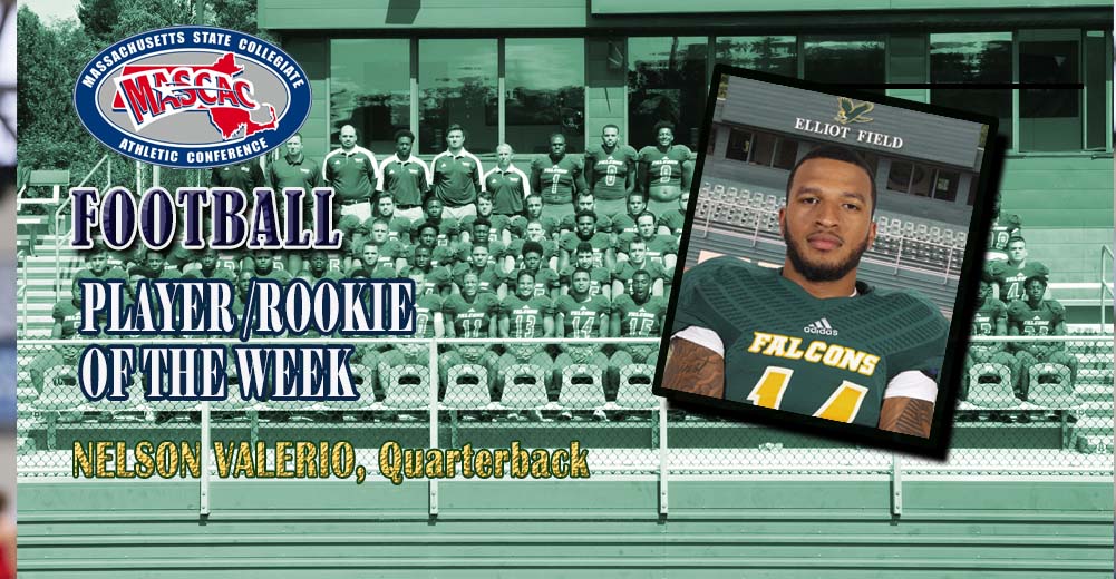 Valerio Named MASCAC Football Player and Rookie Of The Week