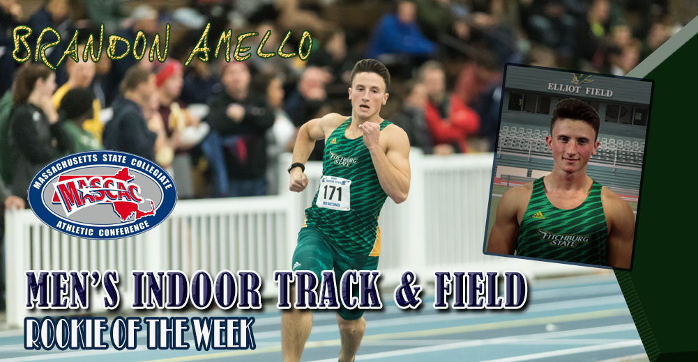Amello Earns MASCAC Men’s Indoor Track Rookie Of The Week