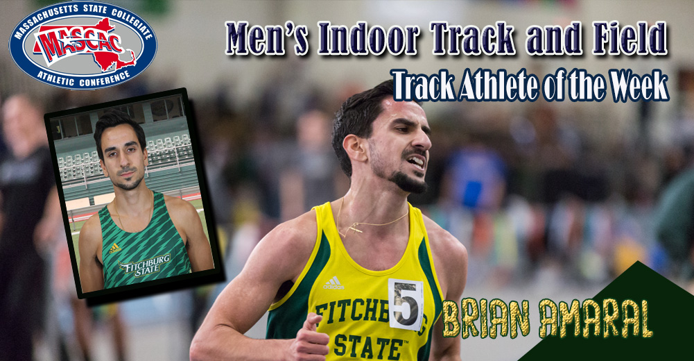 Amaral Selected MASCAC Men’s Indoor Track Athlete Of The Week