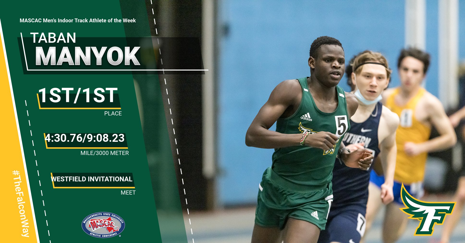 Manyok Named Men’s Indoor Track Athlete Of The Week