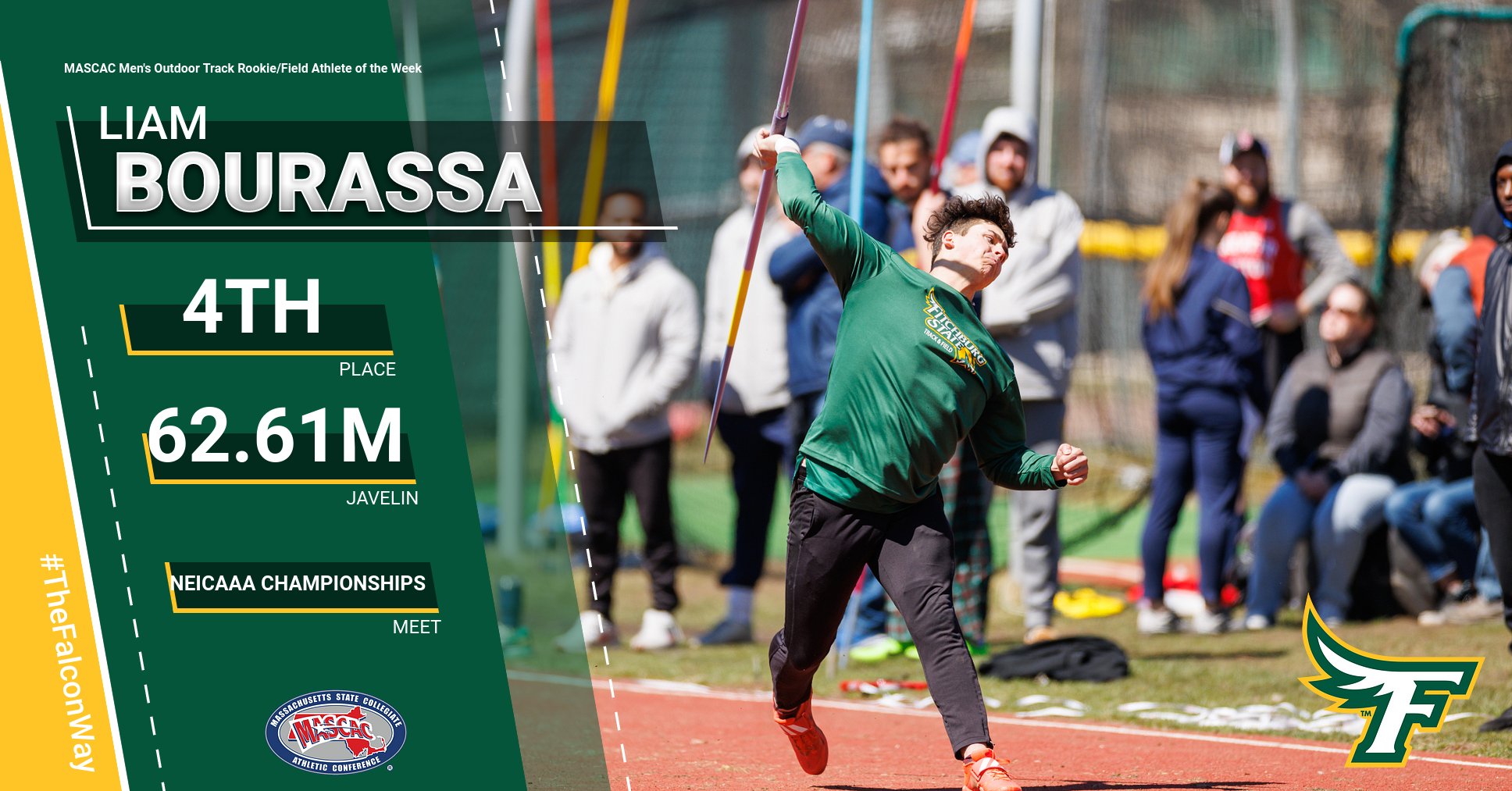 Bourassa Collects MASCAC MOTK Rookie And Field Athlete Of The Week Honors
