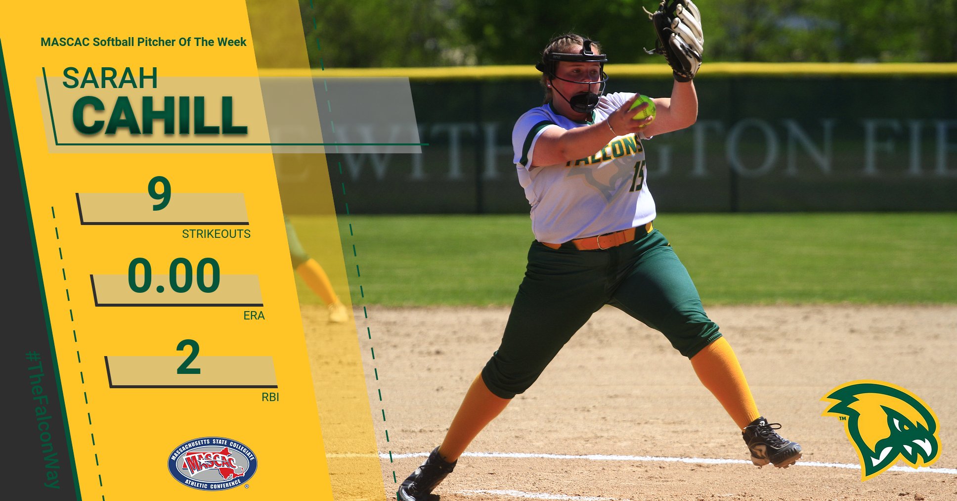 Cahill Tabbed MASCAC SOFTBALL Pitcher Of The Week