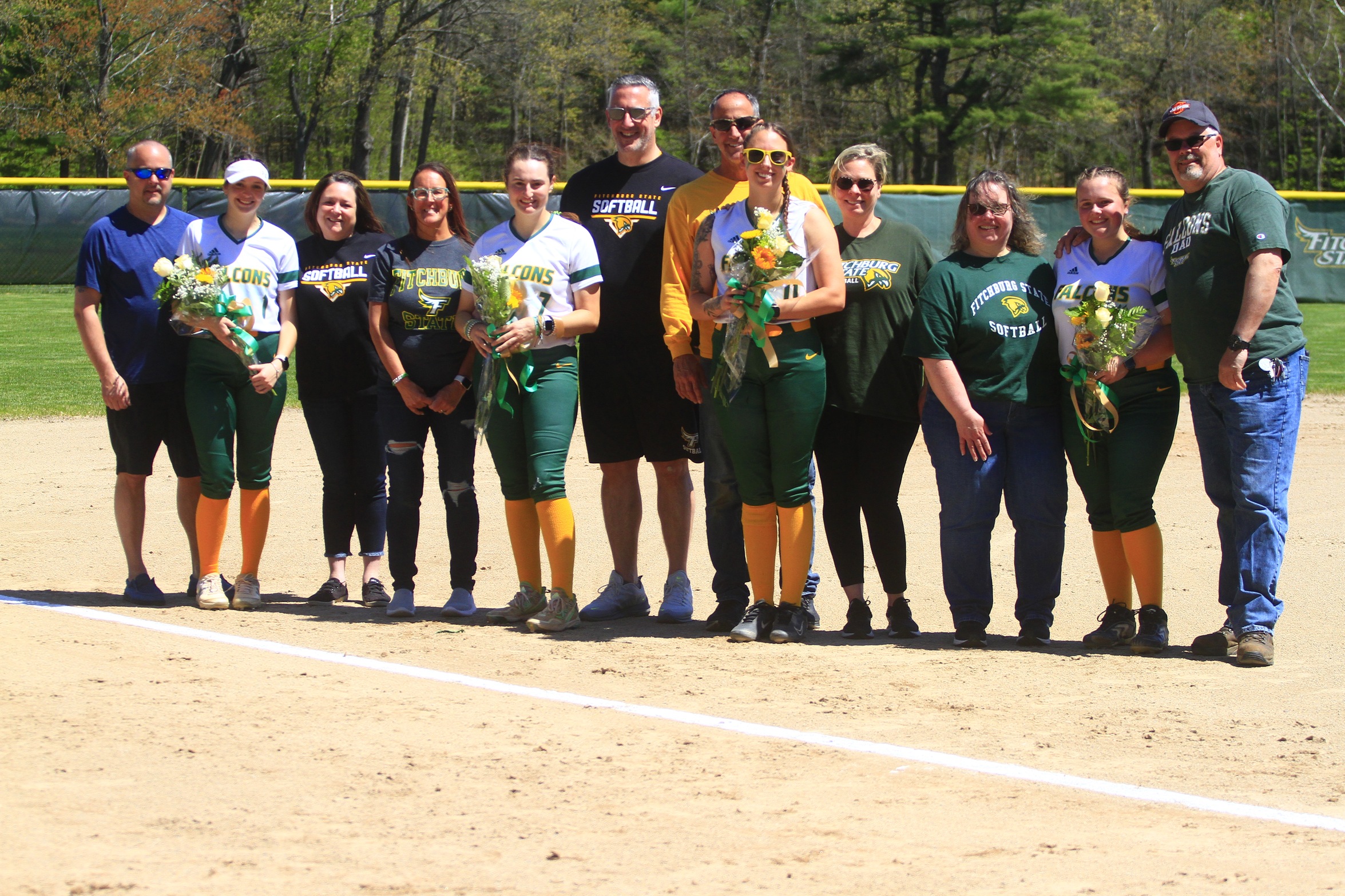 Falcons Split With Rams On Senior Day