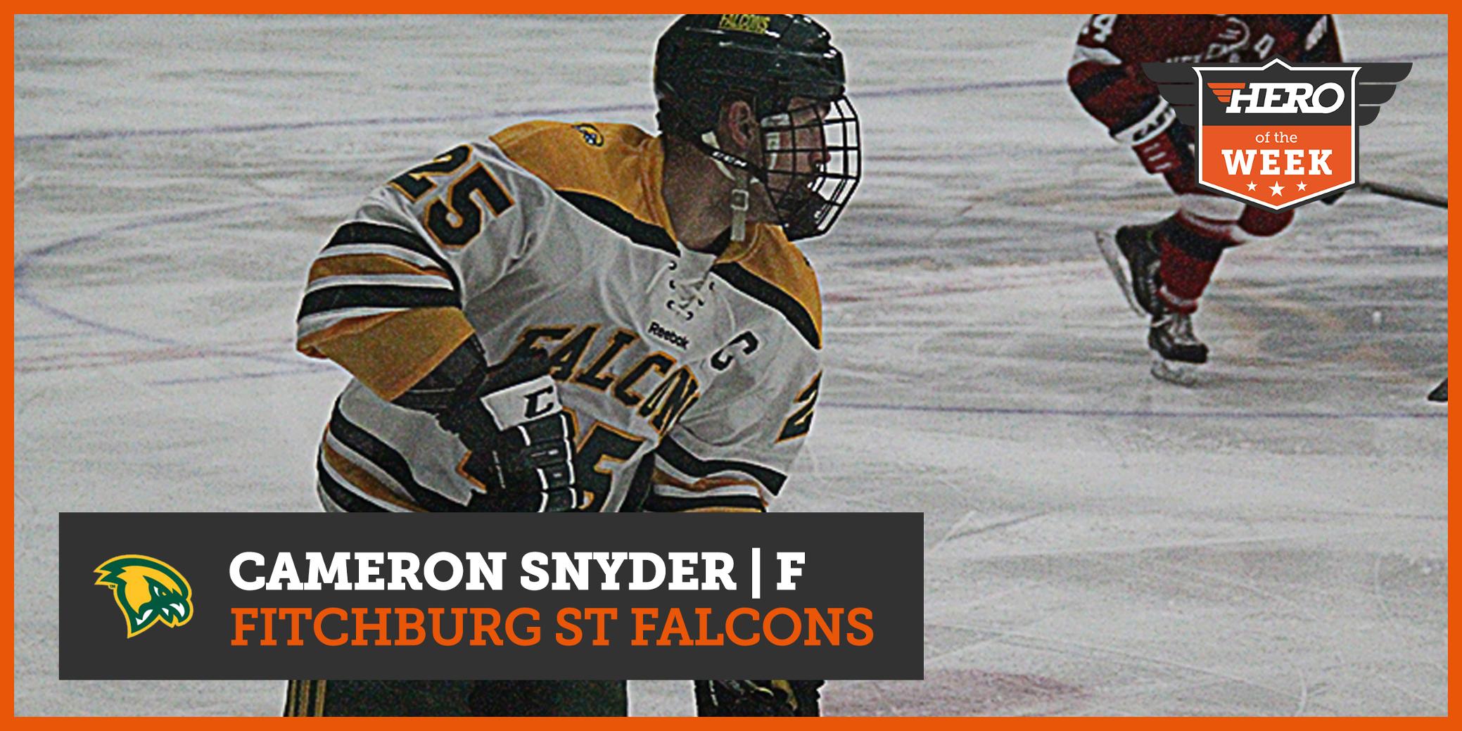 Snyder Tabbed Hero Sports D3 Men’s Hockey Hero of the Week