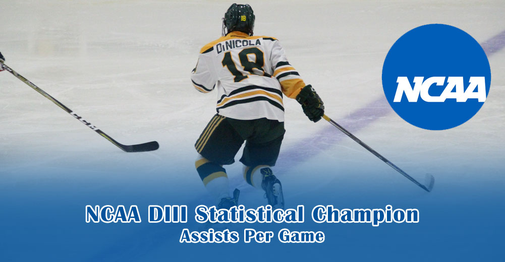 DiNicola Crowned NCAA DIII Ice Hockey Statistical Champion