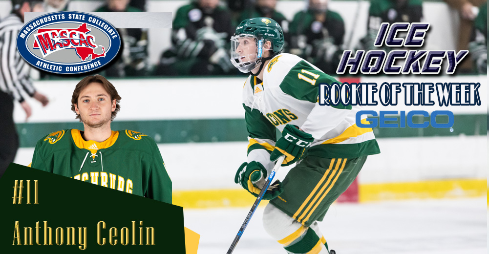 Ceolin Tabbed MASCAC Ice Hockey Rookie Of The Week