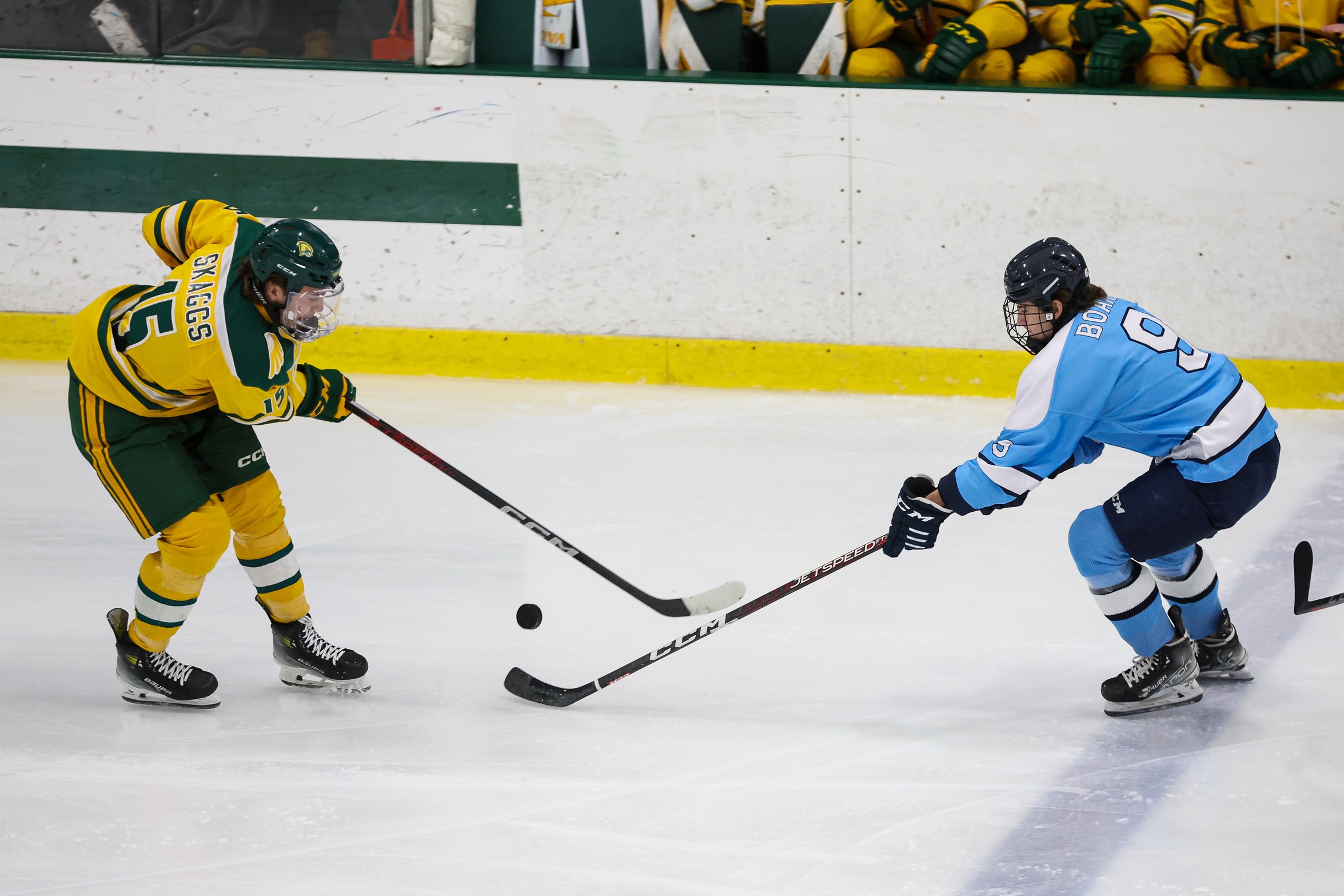Ice Hockey Rallies Past Owls In Conference Action