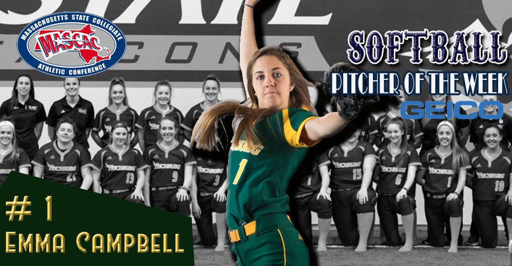 Campbell Earns MASCAC Softball Pitcher Of The Week Accolades