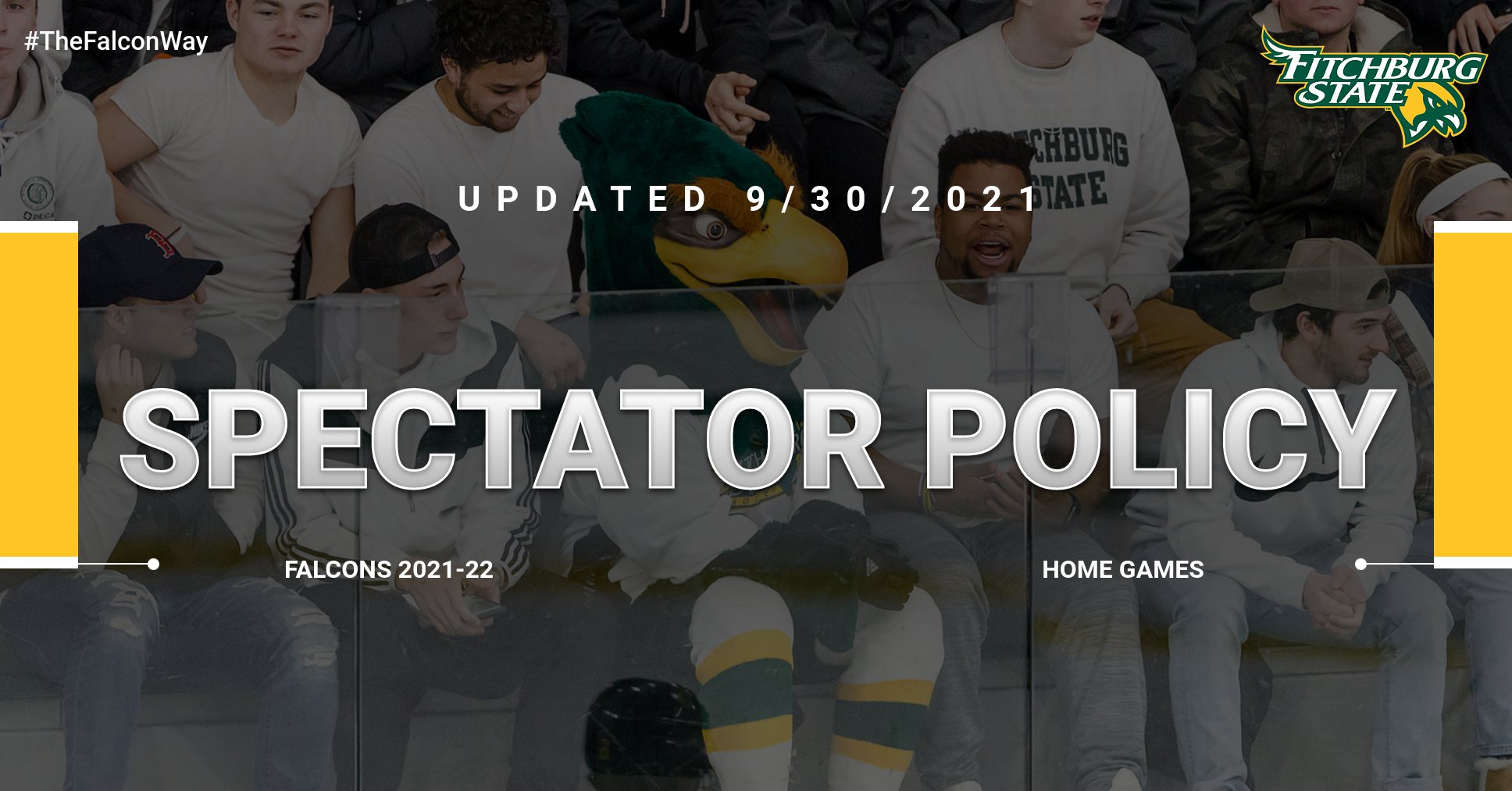 Home Game Spectator Policies - UPDATED 9/30/21