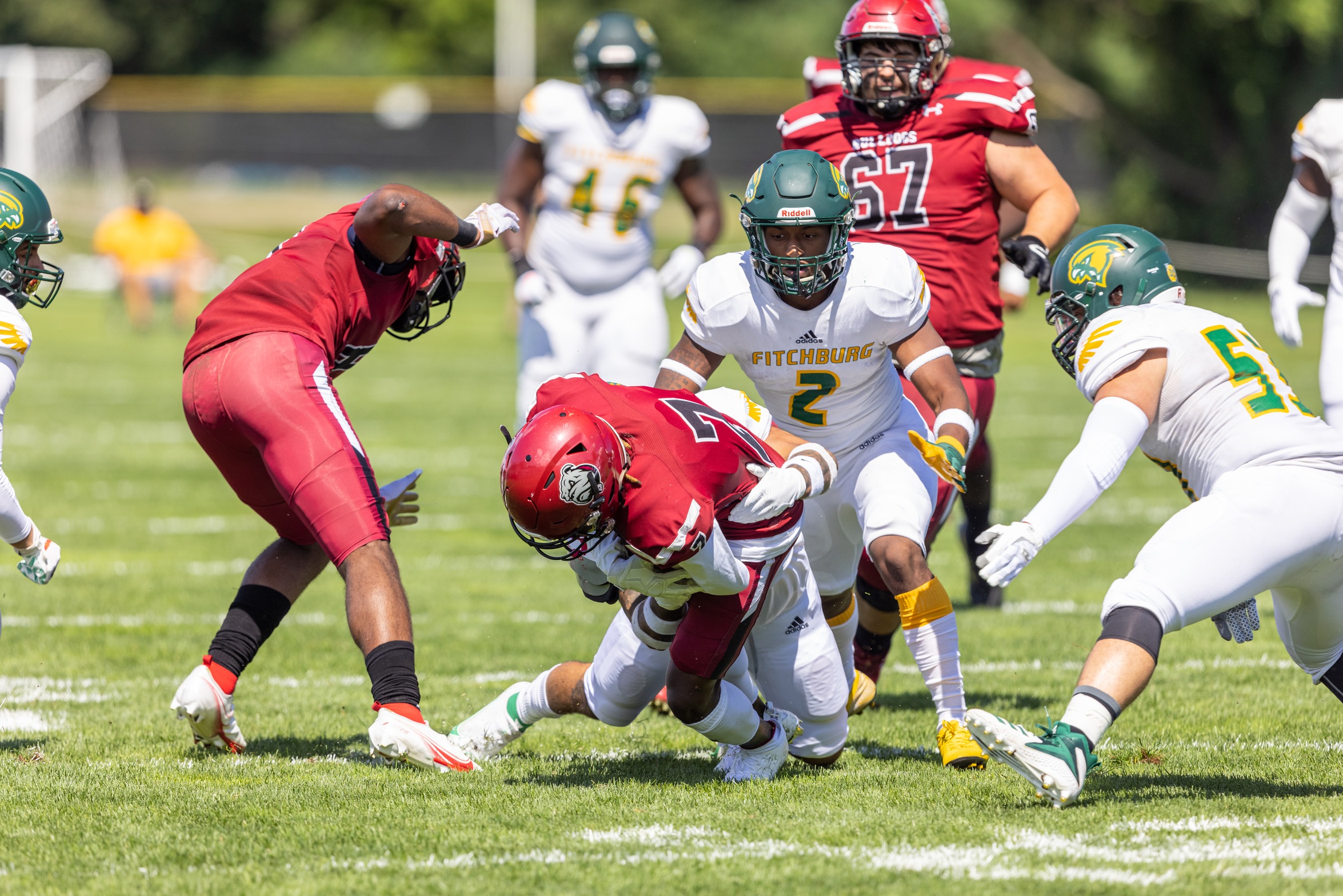Falcons Fall to Panthers, 36-0 In MASCAC Action