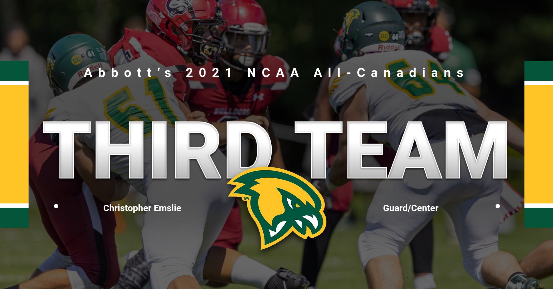 Emslie Selected To 2021 Abbott’s NCAA All-Canadians Team